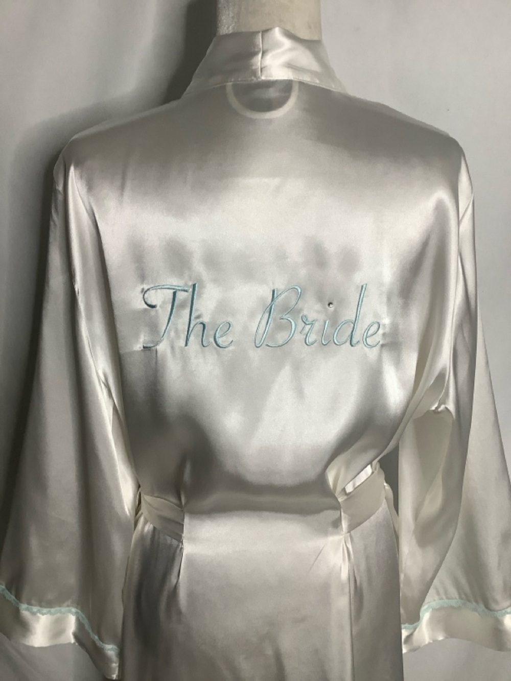 Satin Embroidered 'The Bride' Robe Size XXL
